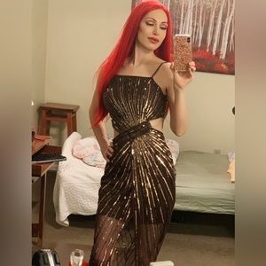 ASOS sequin evening gown sz 4 small NWT